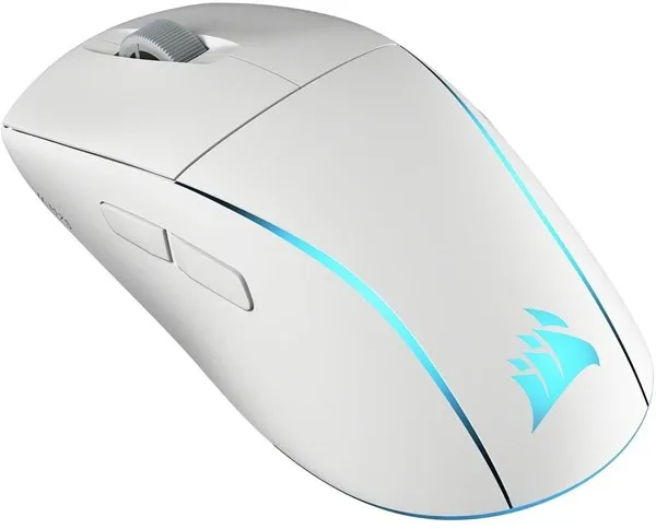 Corsair M75 Lightweight RGB - Gaming Mouse - Optical - 6 buttons - White with RGB-LED light