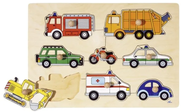 Puzzle, construction vehicles